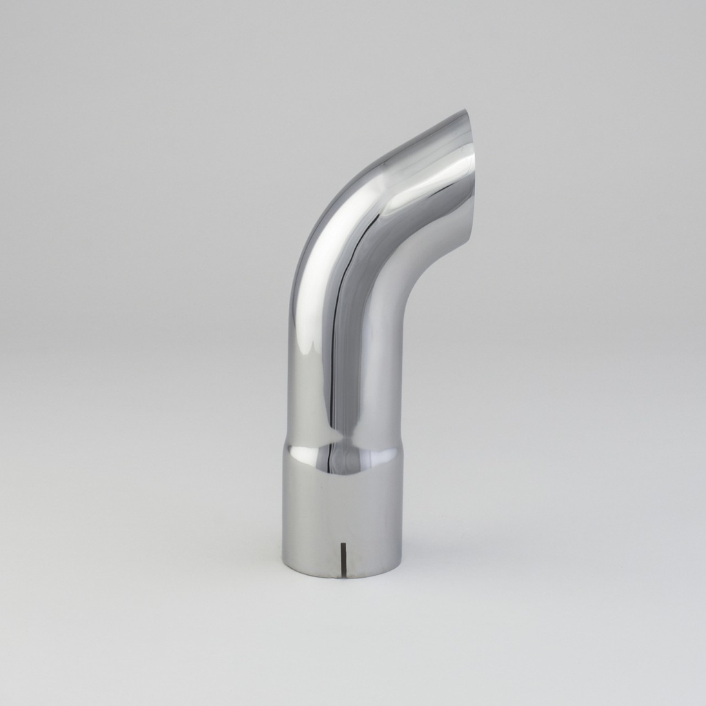 TAILPIPE, 3 IN (76 MM) ID X 12 IN (305 MM) CHROME