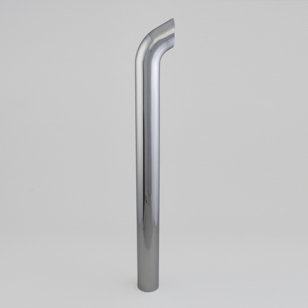 STACK PIPE, CURVED 4 IN (102 MM) OD X 48 IN (1219 MM) CHROME