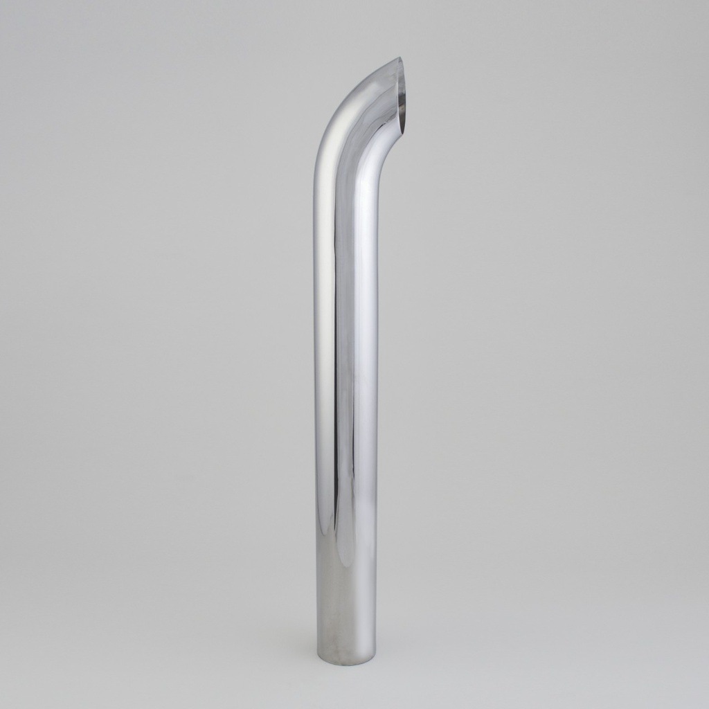 STACK PIPE, CURVED 5 IN (127 MM) OD X 48 IN (1219 MM) CHROME