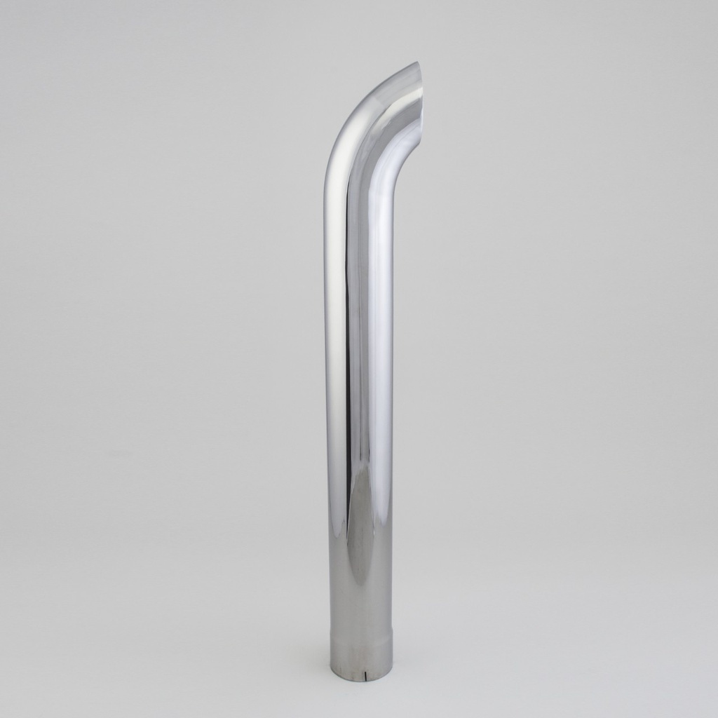 STACK PIPE, CURVED 5 IN (127 MM) ID X 48 IN (1219 MM) CHROME