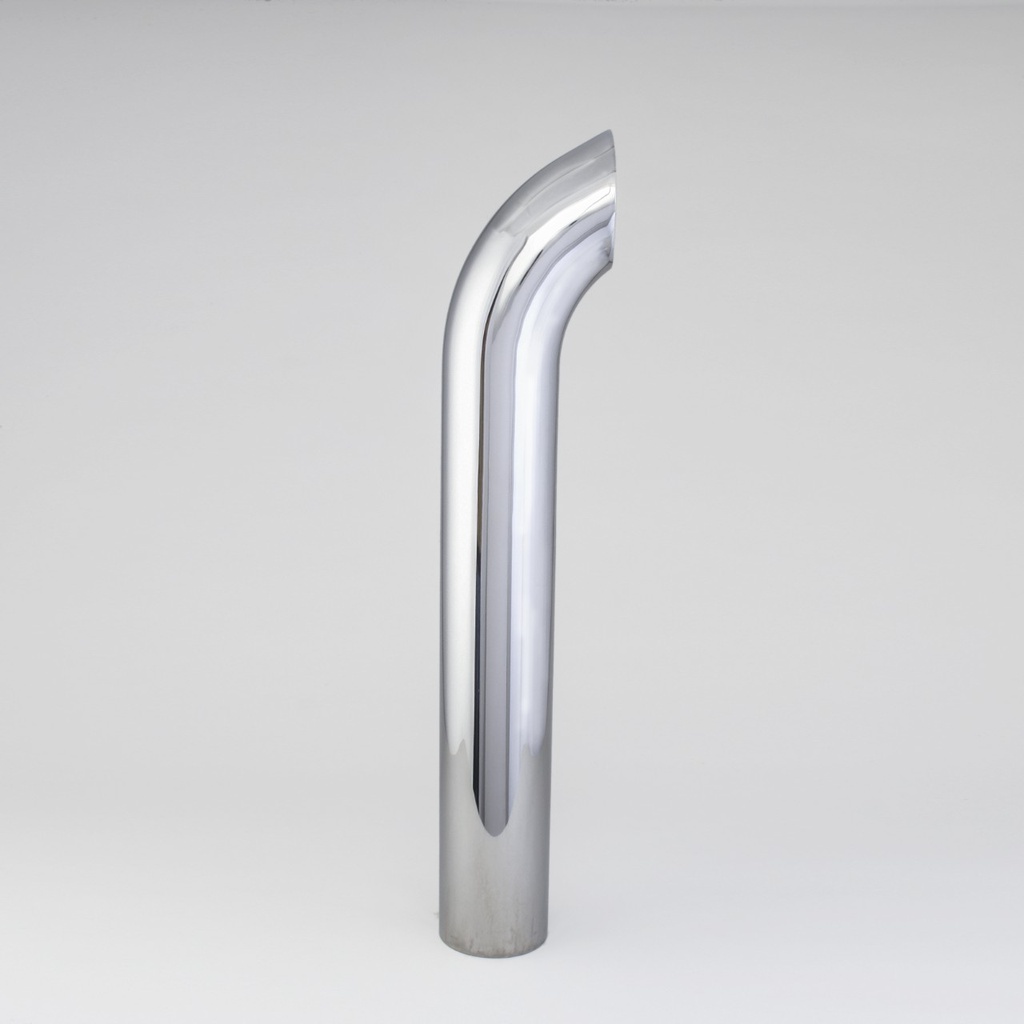 STACK PIPE, CURVED 5 IN (127 MM) OD X 36 IN (914 MM) CHROME