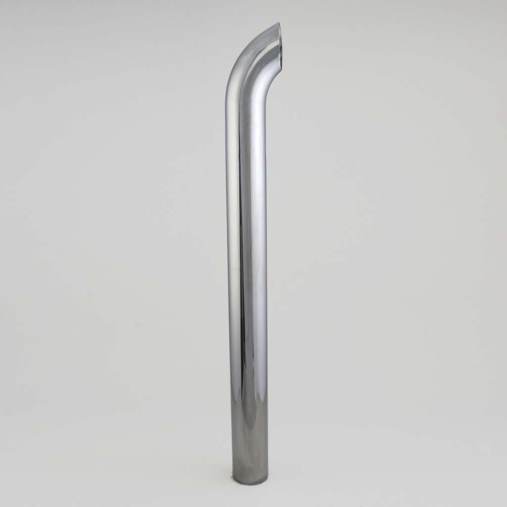 STACK PIPE, CURVED 5 IN (127 MM) OD X 60 IN (1524 MM) CHROME