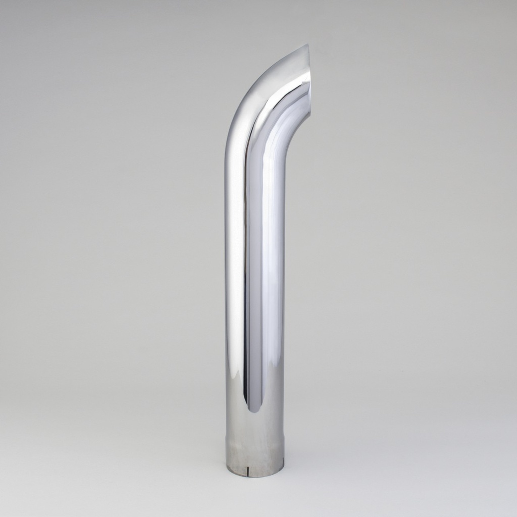 STACK PIPE, CURVED 5 IN (127 MM) ID X 36 IN (914 MM) CHROME