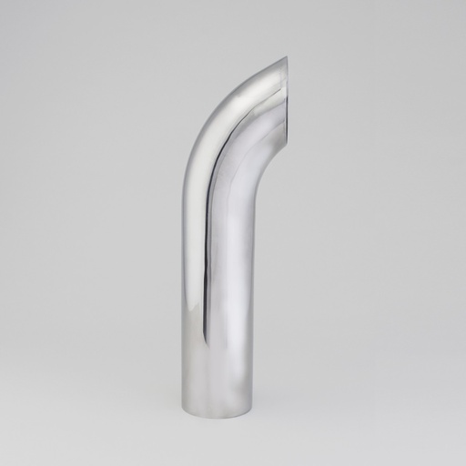 [J024751] STACK PIPE, CURVED 5 IN (127 MM) OD X 24 IN (610 MM) CHROME