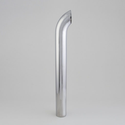[P206387] STACK PIPE, CURVED 5 IN (127 MM) OD X 48 IN (1219 MM) CHROME