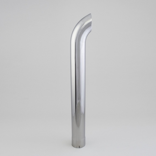 [P207321] STACK PIPE, CURVED 5 IN (127 MM) ID X 48 IN (1219 MM) CHROME