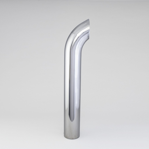 [P208375] STACK PIPE, CURVED 5 IN (127 MM) OD X 36 IN (914 MM) CHROME